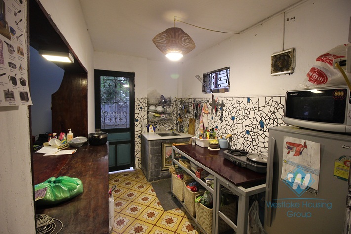 Vietnamese style house with nice garden for rent in Tay Ho area
